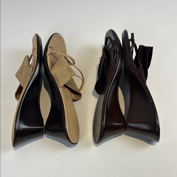 Italian Shoemakers Tan and Brown Sandals - Picture 5 of 8